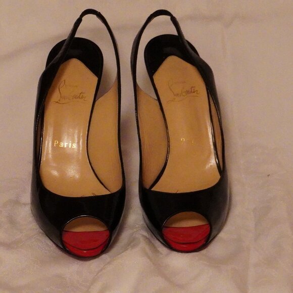Christian Louboutin Shoes - Black patent leather Christian Louboutin heels